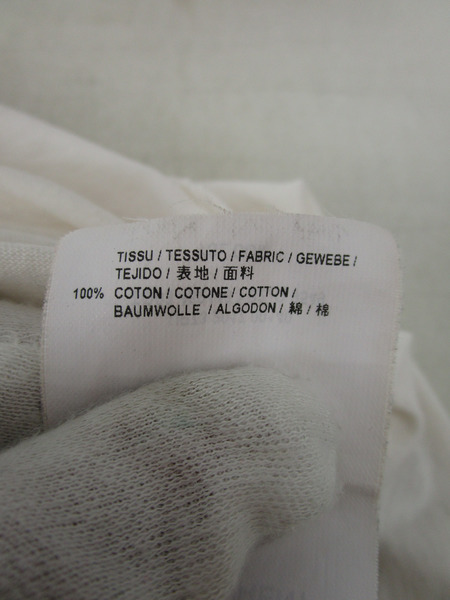 SAINT LURENT 17SS リップ スモーク Tシャツ (XS) アイボリー[値下]