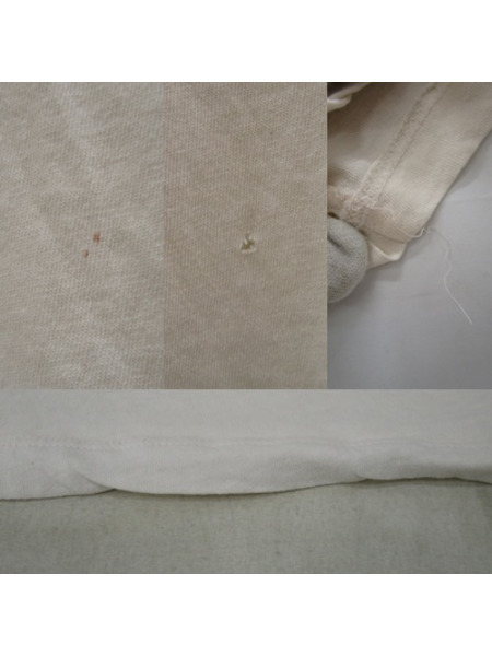 SAINT LURENT 17SS リップ スモーク Tシャツ (XS) アイボリー[値下]