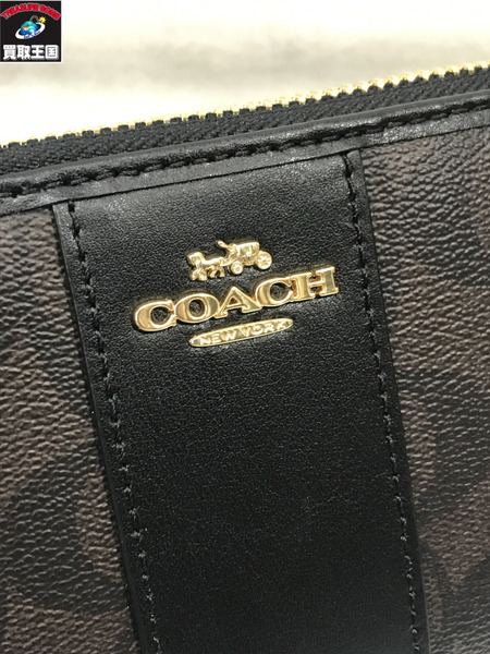 COACH F54630 シグネチャー ラウンドジップウォレット/コーチ/財布