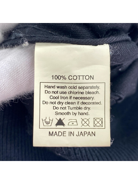 COOTIE フロッキープリント スタジャン 黒 (L)