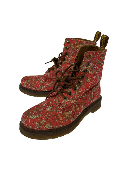 Dr.Martens 花柄 8ホールブーツ