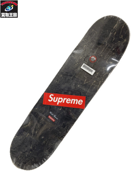 Supreme 2022SS BLING BOX LOGO SKATEBOARD DECK SILVER