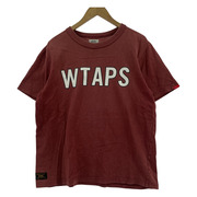 WTAPS ロゴプリントTシャツ（M）アカ