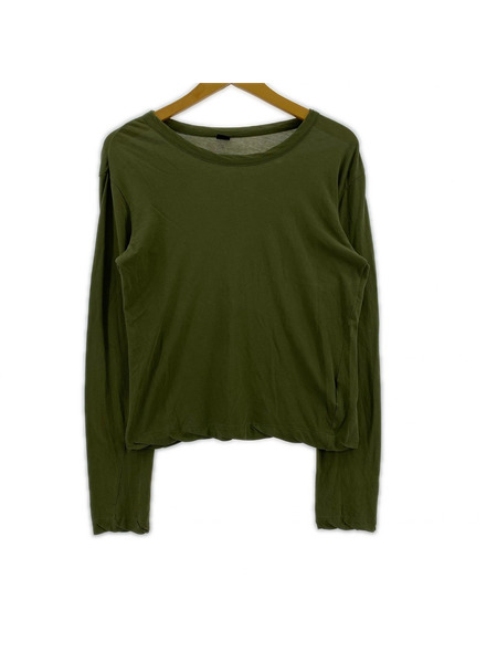 Y's 長袖Tシャツ・カットソー コットン カーキ[値下]