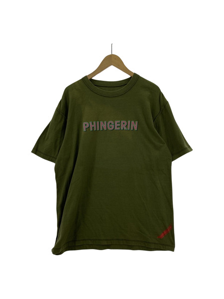 PHINGERIN ミッドサマー限定/LG TEE/インサイドアウトカットソー XL 緑[値下]