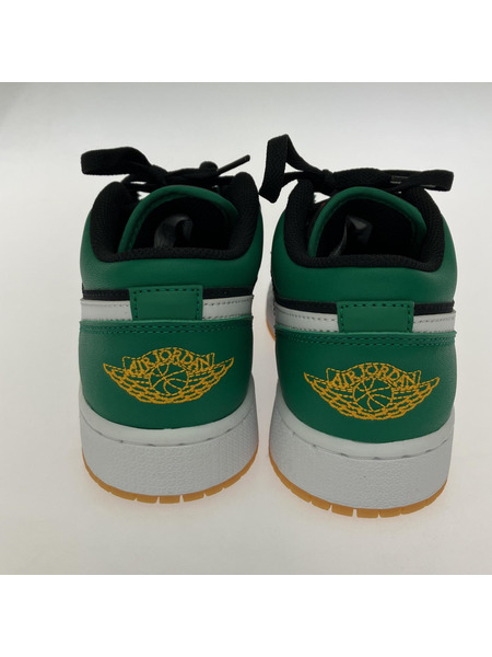 NIKE AIR JORDAN 1 LOW SE スニーカー 緑黒白 25cm