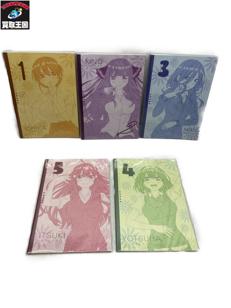 五等分の花嫁展 ノート 5枚SET