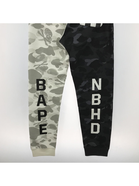 A BATHING APE × NEIGHBORHOOD シャーク スウェットパンツ 001PTEZ31920X[値下]