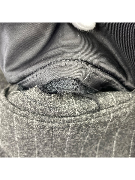 ZARA テーラードジャケット・ブレザー ADERERROR ストライプブレザー 灰 (M)