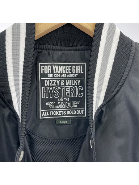 HYSTERIC GLAMOUR ジャケット ASSOCIATION スタジャン (L) 黒