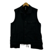 Ground Y T/W Gabardine Sleeveless Work Jacket ベスト 3 ブラック