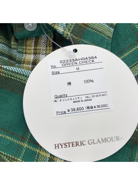 HYSTERIC GLAMOUR SONIC YOUTH ウエスタンチェックシャツ M