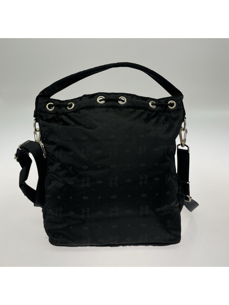 PORTER ショルダーバッグ モノグラム/ナイロンショルダー/2WAY/BLK