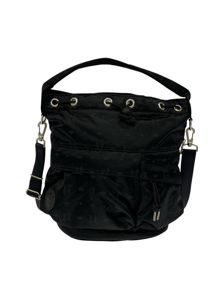 PORTER ショルダーバッグ モノグラム/ナイロンショルダー/2WAY/BLK