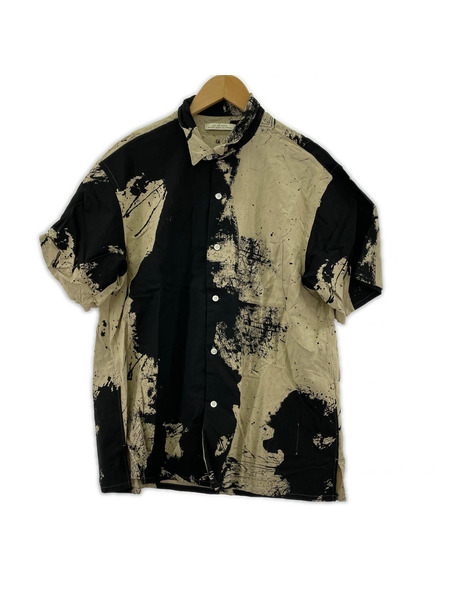 OLD JOE & CO. TSUJIMURA SHIRO ABSTRACT PAINT SHIRTS 15 1/2