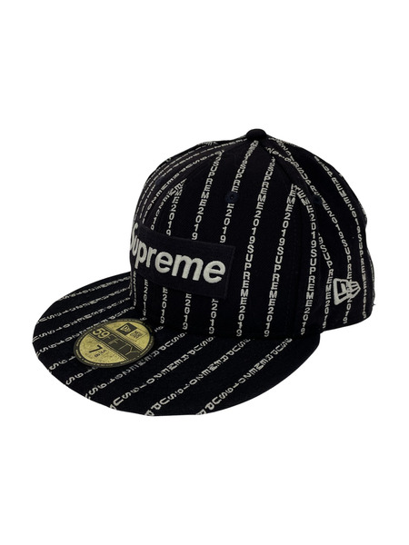 Supreme×NEW ERA TEXT STRIPE BOX LOGO CAP[値下]