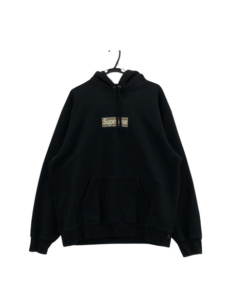 Supreme×BURBERRY Box Logo Hooded Sweatshirt (XL)