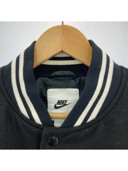 NIKE AS M NK AU VARSITY JKT LTHR SL 黒 (L) FD7846-010