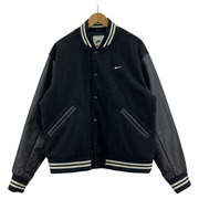 NIKE AS M NK AU VARSITY JKT LTHR SL 黒 (L) FD7846-010