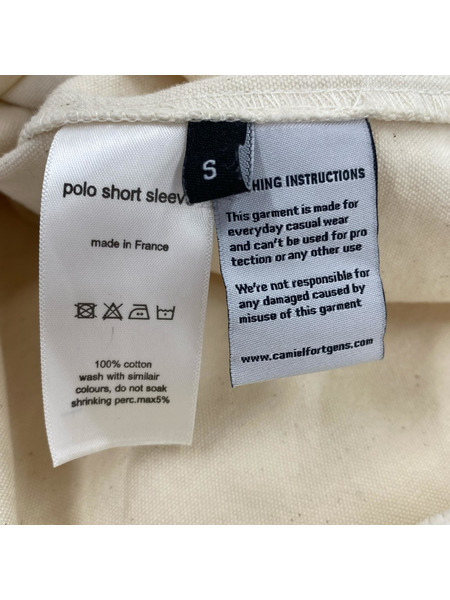 CAMIEL FORTGENS ポロシャツ 011/polo short sleeve