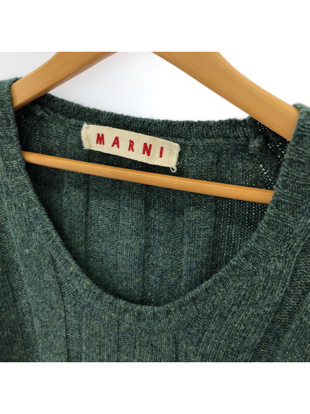 MARNI/WOOLニット/グリーン/42