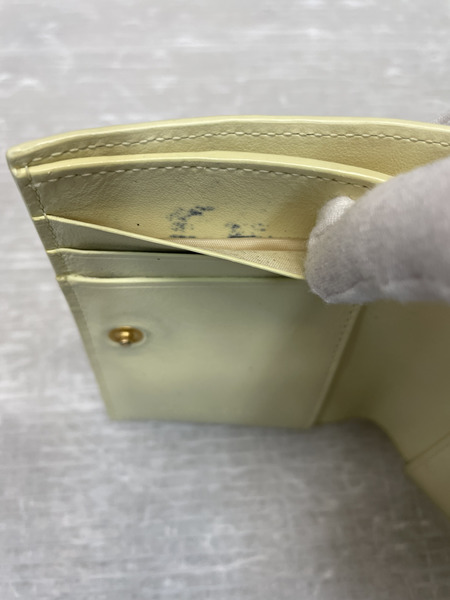 Bottega Veneta イントレチャート コンパクトウォレット 黄[値下]