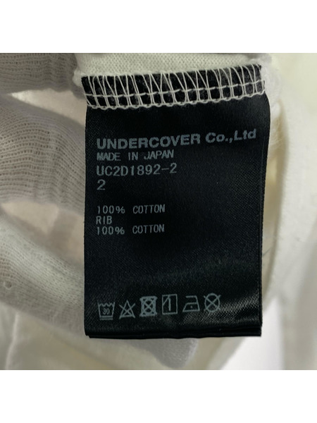 UNDERCOVER LS TEE URBAN FLOWER UC2D1892-1 白 (2)