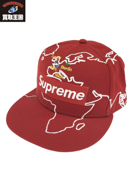 Supreme×NEWERA 23AW Worldwide BoxLogo Hat ベースボールキャップ[値下]