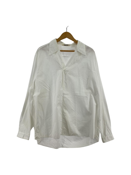 AURALEE 22SS WASHED FINX TWILL P/O SHIRTS POシャツ 4 ホワイト