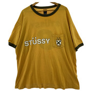 90s STUSSY 背番号8 リンガーtee USA製 紺タグ（XL）