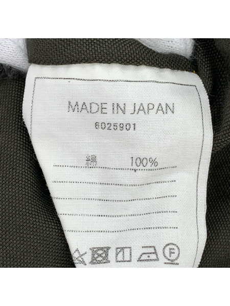 45R 長袖ワンピース コットン カーキ