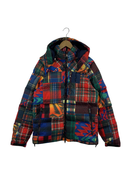 POLO RALPH LAUREN PATCHWORK DOWN JKT 赤 (S)