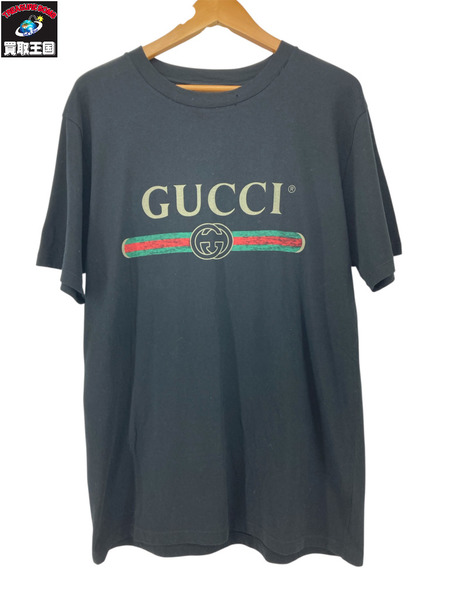 グッチ Logo Oversize Tee BLK S