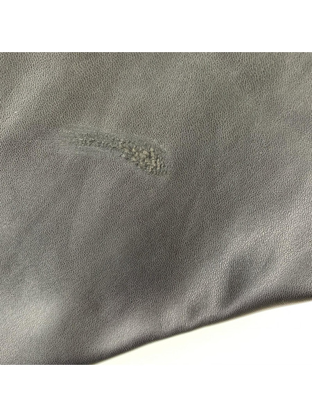 MONITALY フェイクレザーフーディジャケット 黒 M32821-3-SMU (M)