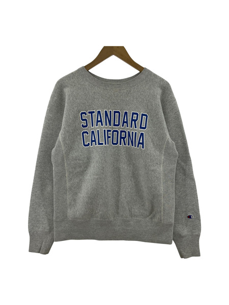 STANDARD CALIFORNIA Champion スウェット 単色復刻 グレー M