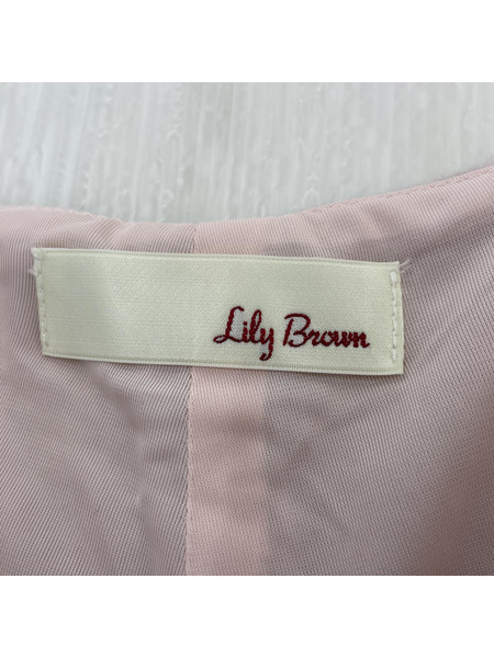 Lily Brown　フェザーショートパンツ/ピンク