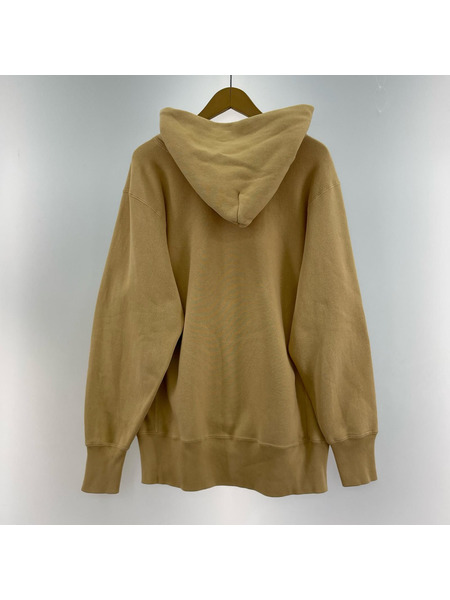 Champion REVERSE WEAVE POパーカー ベージュ (L)