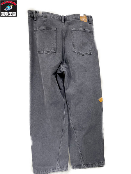 ADER ERROR Sig; SV Tag Jeans 04 ブラックデニムパンツ XL 