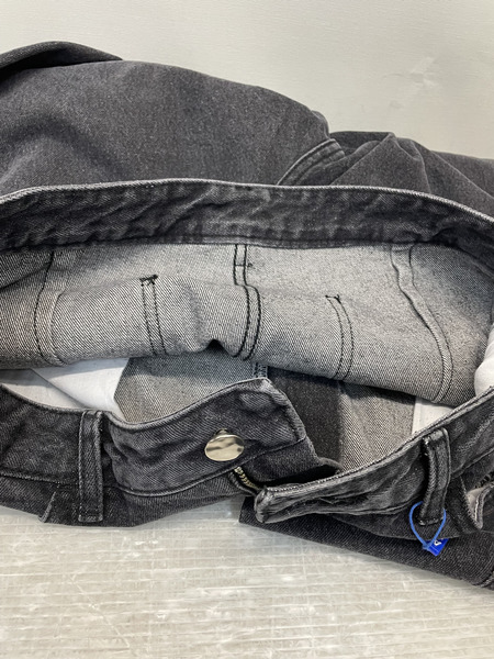 ADER ERROR Sig; SV Tag Jeans 04 ブラックデニムパンツ XL 