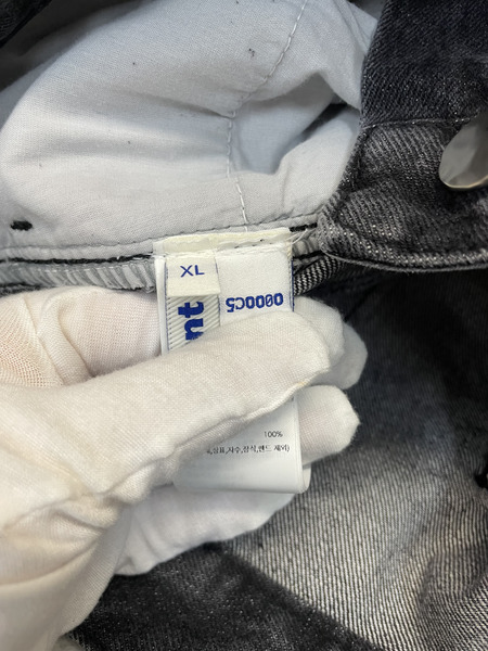 ADER ERROR Sig; SV Tag Jeans 04 ブラックデニムパンツ XL 
