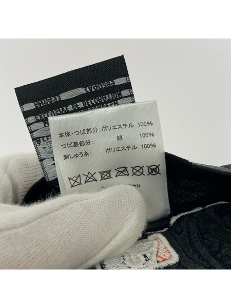 NEW ERA キャップ デトロイトタイガース 刺繍 ペイズリー 紺