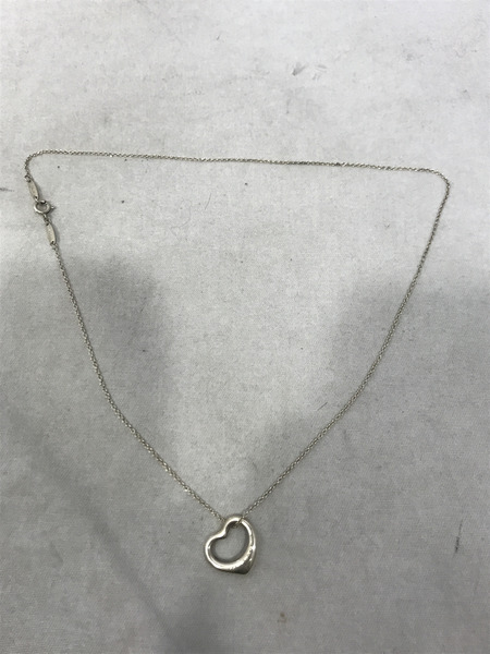 アクセサリー 925 オープンハート ネックレス[値下]