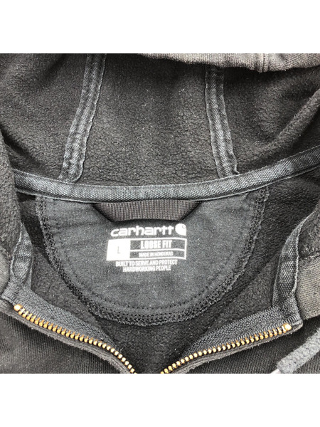 Carhartt ジップパーカー BLK