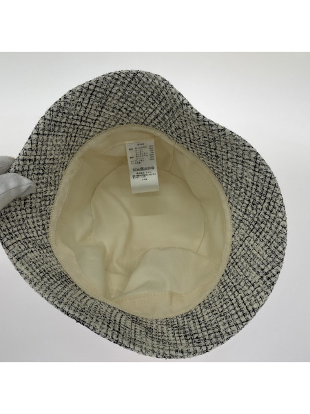 CULLNI Butcher Tweed Leather Emblem Hat[値下]