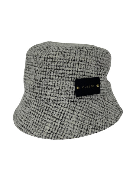 CULLNI Butcher Tweed Leather Emblem Hat[値下]