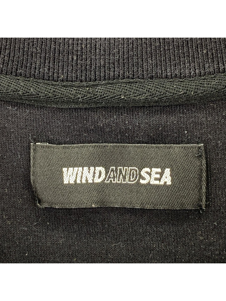 WIND AND SEA 半袖スウェット WDS-O-FAL-24-Q1-JER-04 黒 (L)