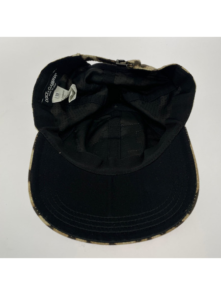 DOLCE&GABBANA キャップ ワッペン レオパード