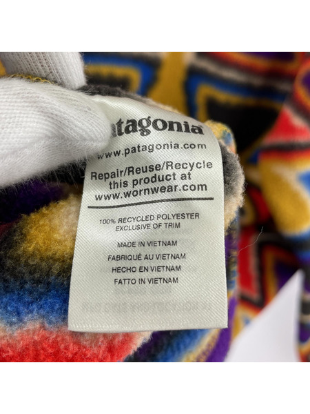 patagonia シンチラ フリースパーカー 総柄 マルチカラー M