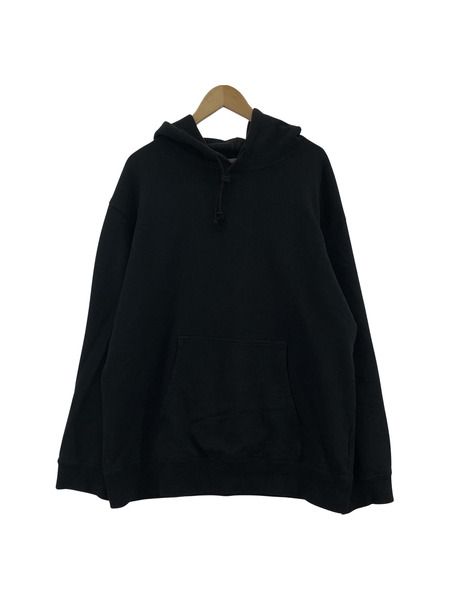 Yohji Yamamoto/21AW/30/10 FLEECE SIGNATURE EMBROIDERY HOODIE