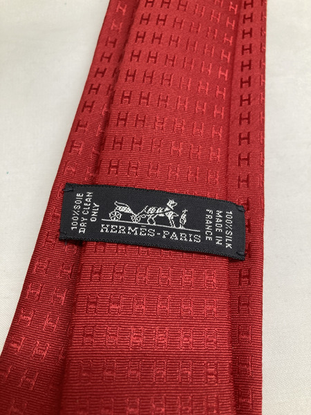 HERMES/H柄ネクタイ